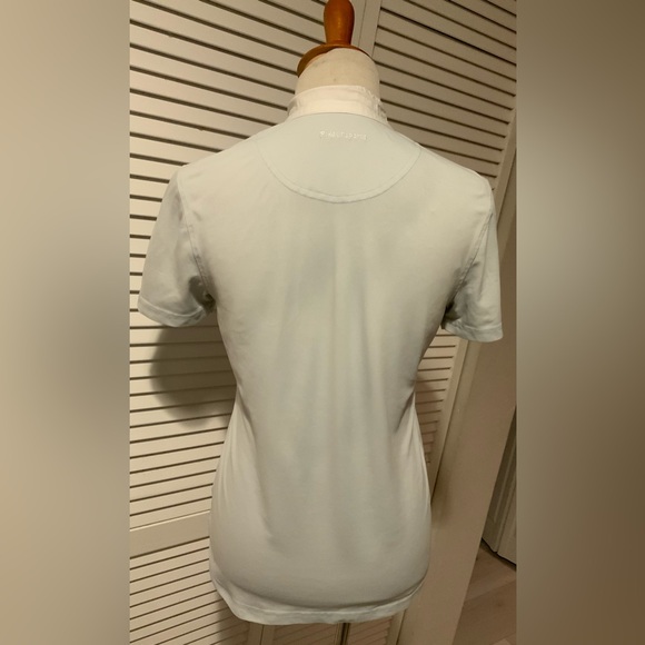 Pikeur Sports Short-Sleeve Show Shirt Light Blue w/ White Collar Size 38(US 6–8) - Picture 3 of 8